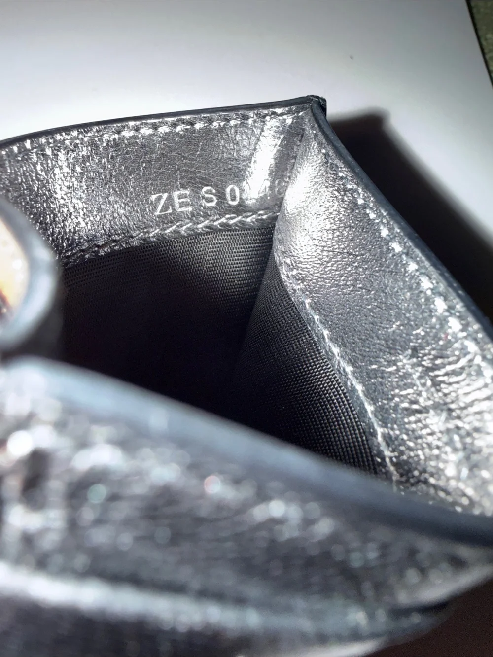 Givenchy 4G Embossed Leather Card Holder Black Silver